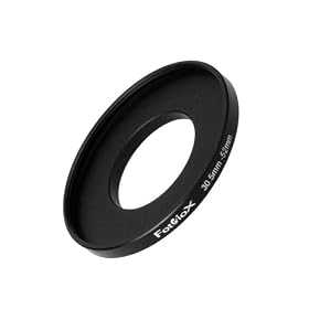 Fotodiox Metal Step Up Ring, Anodized Black Metal 30.5mm-52mm, 30.5-52 mm