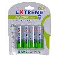 4 x AA (LR6,MN1500, R6) Rechargeables 2900 mAh AA ULTRA HIGH CAPACITY - AN AMAZON TOPSELLER !