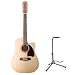 Oscar Schmidt by Washburn OG312CE Full Size 12 String Cutaway Acoustic Electric Guitar Combo with AB Stand - Natural