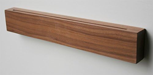 Wrenbury 15" Walnut Solid Wood Slot In Knife Rack Holder