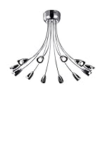 Light&Design Lámpara De Techo Neon Plateado