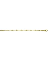 14K Yellow Gold Twisted Link Bracelet 9.5 Inch