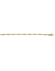 14K Yellow Gold Twisted Link Necklace 24 Inch