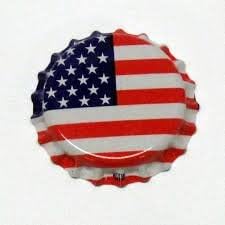 American Flag Oxygen Barrier Crown Caps 144 Count