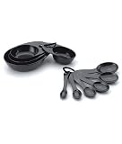 Precidio Measuring Spoons, Set of 6, Pearlized Black