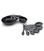 Kitchen & Housewares : Precidio Measuring Spoons, Set of 6, Pearlized Black