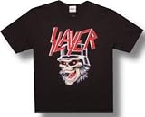 SLAYER - Skull Face - Black T-shirt