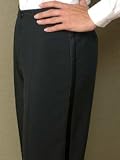 Womens Low Rise Tuxedo Trouser - At The Hip Fit!