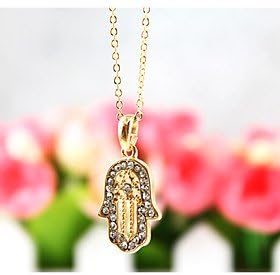 CrafHand Islamic mascot Fatima hand palm Necklace clavicle chain