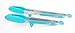 KookNook Premium Silicone Kitchen Tongs Set with Stand for BBQ, Salad, Grilling, Frying, Cooking, 2-Pack (12-inch & 9-inch), Light Blue