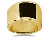 0.00 CTW Men's Diamond Ring in 14K Yellow Gold