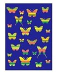 Providencia MJ107001 Pop Butterfly Throw Blanket - 60 X 80 Inch - Purple