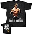 WWE Wrestling John Cena Face Black T-shirt Tee