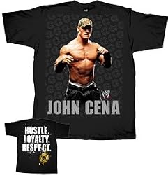 WWE Wrestling John Cena Face Black Youth T-shirt Tee