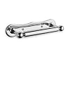 Amber Dog Bone Toilet Roll Holder (Chrome)