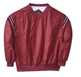 Sport-Tek - Wind Shirt with Shoulder Stripe Red/Black/White-M