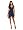 Miss Me Juniors High Low Lace Back Dress, Navy, Small
