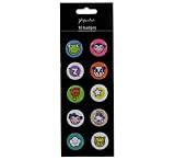 Paperchase Badges Set. Funny Faces Design