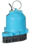 Little Giant ES33M1-20 1/3 HP, 40 GPM @ 10' - Manual Submersible Sump/Effluent Energy Saving Pump, 2