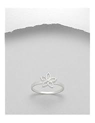 Flower Ring In 92.5 Sterling Silver