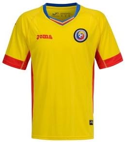 Men's 2016 European Cup Romania Home Soccer Jersey