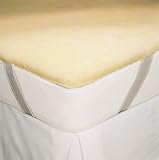 SnugFleece - 1083 - Snugsoft Elite Queen Wool Mattress Pad Cover - Natural - Queen