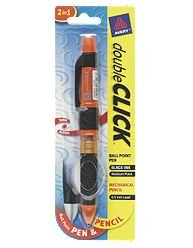 Avery doubleCLICK Multifunction Pen, Assorted Barrel Colors, Black Ink, 1 Pen (49817)