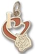 Houston Rockets "I Heart Logo" 1/2" Enamel Enamel Pendant -14K/10K, Stainless Steel or Gold Plated