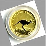 カンガルー金貨１／２０オンス（１．５５ｇ）保証書付きの純金のコイン　オーストラリアパース造幣局