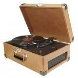1960's Suitcase Turntable (Brown) (7H x 17W x 11D)