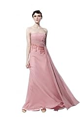 A-line Beaded Backless Chiffon Bateau Neck Cocktail Floor Length Off the Shoulder Sleeveless Evening Dress/Homecoming Dress/Pageant Dress/Prom Dress/Party Dress/Wedding Dress 