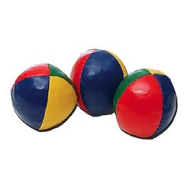 Set of 3 2.5" pvc Juggling balls