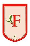 Outdoor Living : Monogram Holiday Garden Size Flag - F