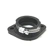 Mikuni 48MM RUBBER FLANGE HS42/062-48 Rubber Flange, 48mm black (w/clamp) HS42/062-48