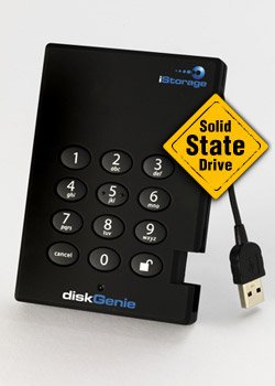 iStorage diskGenie SSD 128GB - 128-bit AES Encryption