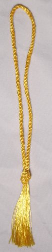 100 Goldenrod Yellow Colored Bookmark Tassels