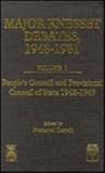 Major Knesset debates, 1948-1981