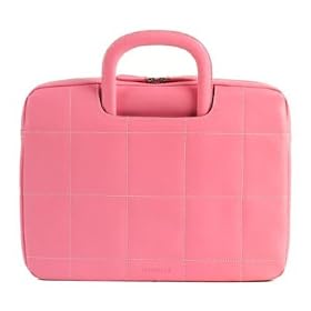 Baekgaard New Leather Powerbook Laptop Sleeve Carry Tote - Designed by Vera Bradley - Maui Pink