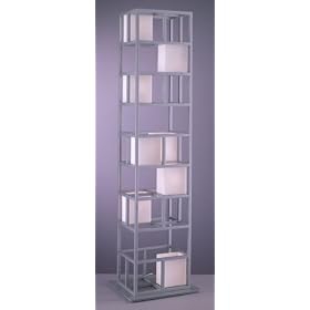 George Kovacs Silver Tower Floor Lamp by Kovacs