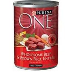 Purina One Wholesome Beef and Brown Rice Entree Canned Dog Food