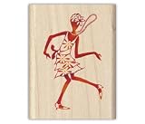 21st Century Flapper Wood Mounted Rubber Stamp