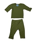 Kicky Pants Long Sleeved Pajama Set, Moss