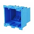 Thomas & Betts BH234R 2 Gang Super Blue old Work Box