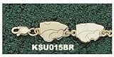 Baltimore Ravens Profile Logo Bracelet 8 -Choose From 14K Gold 10K Gold or Stainless Steel