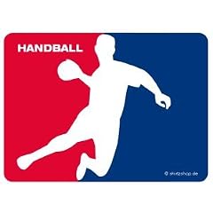 HANDBALL SPIELER Aufkleber Autoaufkleber 3-farbig