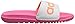 adidas Performance Voloomix XJ Slide Sandal,Pink/White/Flash Orange,4 M US Big Kid
