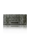 Francesco Biasia Fran - Fold-Over Satin Evening Clutch Storm