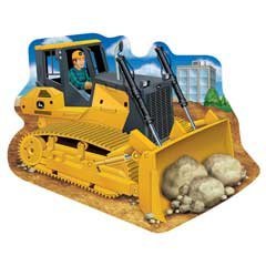 John Deere Bulldozer Shaped Jigsaw Puzzle