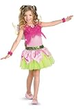 Winx Club Flora Deluxe Costume, Pink/Lime Green, Medium