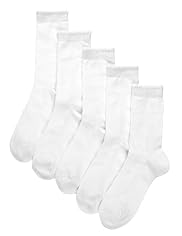 5 Pairs of Cotton Rich Textured Butterfly Socks
